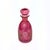 Glass Vintage Cranberry Glass Decanters With Stoppers Curation - Set of 3 For Sale - Image 7 of 8