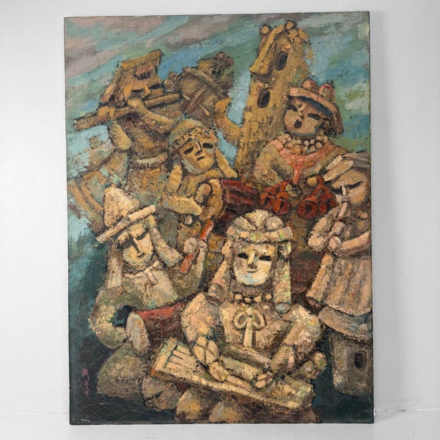 Takahashi Yoshikazu, 奏 / Ensemble, 1985, Oil on Canvas For Sale - Image 9 of 9