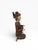 Mid 20th Century Hand-Carved Chinese Wooden Figural Sculpture of Seated Musician With Drum For Sale In Miami - Image 6 of 14