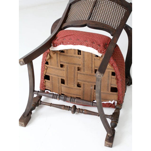 Antique Louis Xlll Style Armchair With Cane Back For Sale - Image 11 of 13