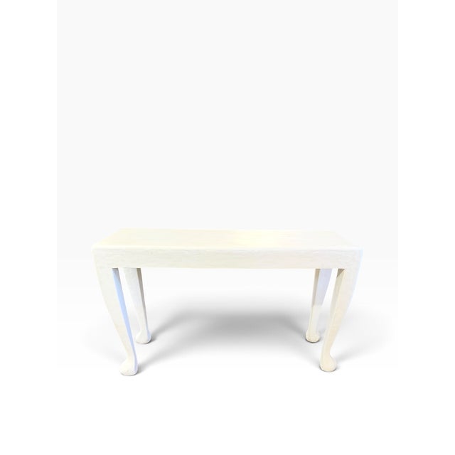 2000 - 2009 Mr Brown London Pablo White Console Table For Sale - Image 5 of 5