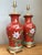 Mid-Century Modern Vintage Hand Painted Glazed Ceramic Lamps - A Pair For Sale - Image 3 of 12