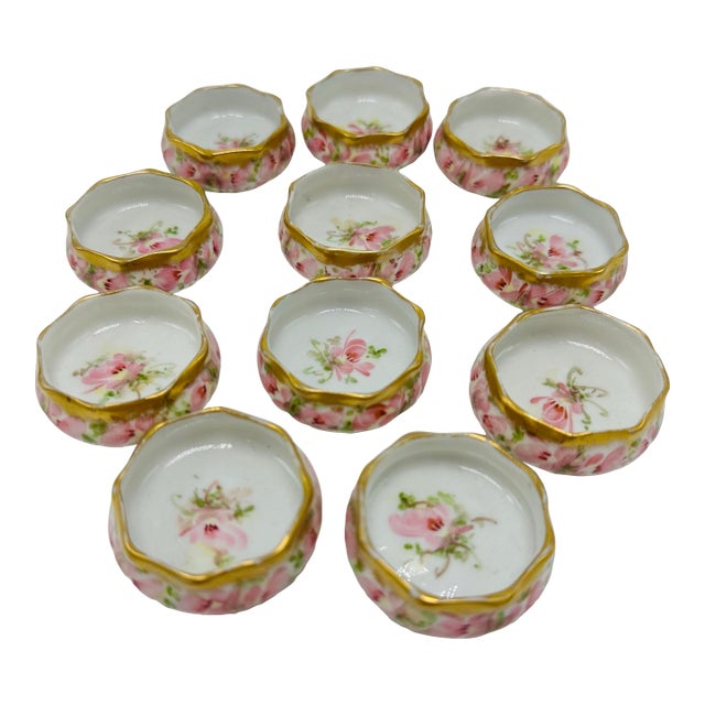 Antique Hand Painted Salts For Sale