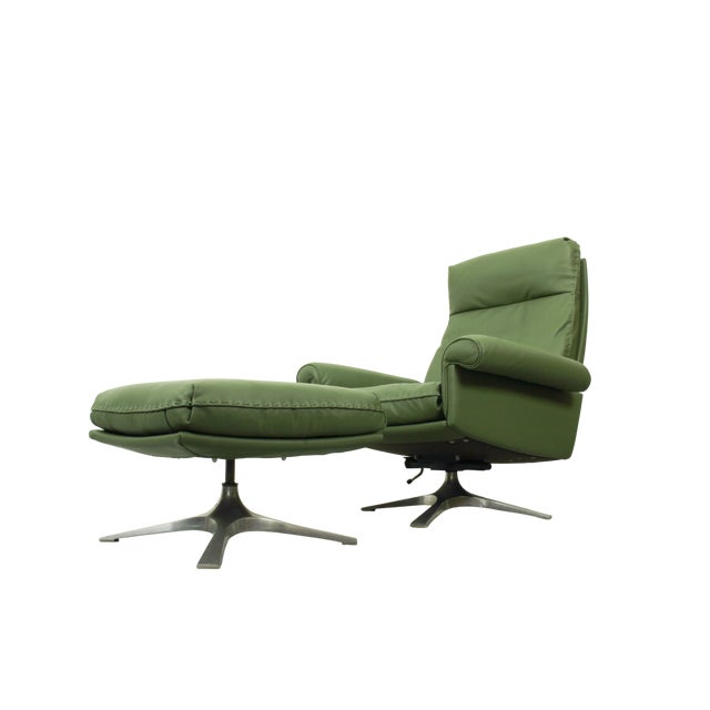 DS-31 High-Back Lounge Chair and Ottoman from de Sede, 1970s, Set of 2 For Sale - Image 13 of 13