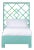 Darien Bed Twin Extra Long - Turquoise For Sale