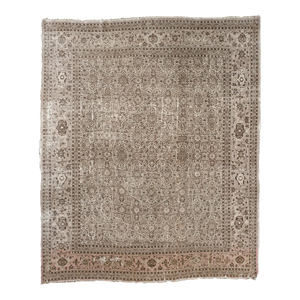 Vintage Traditional Hand-Knotted Wool Rug - 10'5" X 13"