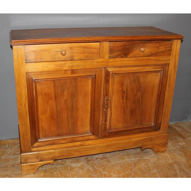 Louis Philippe Style Walnut Buffet, 1900s For Sale - Image 3 of 12