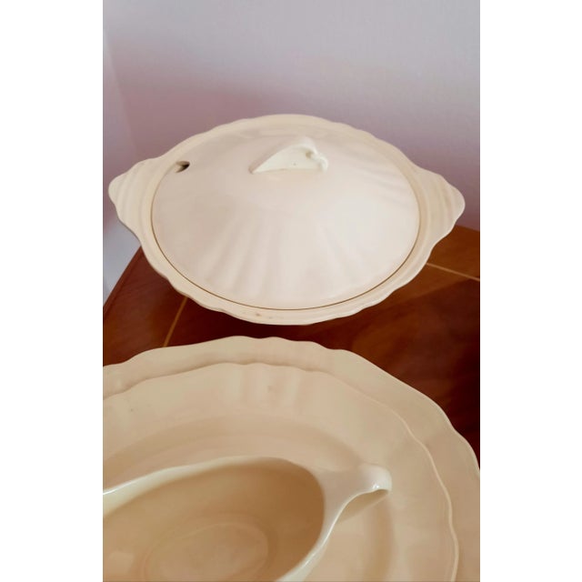 Rustic Earthenware Dinner Set from J & G Meakin, Set of 62 For Sale - Image 3 of 7