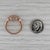 2010s 0.84ctw Diamond Halo Engagement Ring 18k Rose Gold Size 6.5-6.75 For Sale - Image 5 of 8