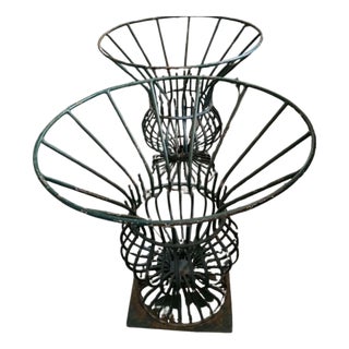 Vintage French Iron Provincial Town Tree Guards, 1950s, Set of 2 For Sale