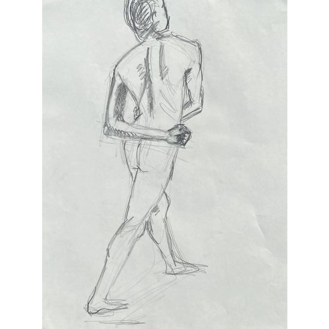 Contemporary 1980s Richard Snyder Nude Drawing For Sale - Image 3 of 3