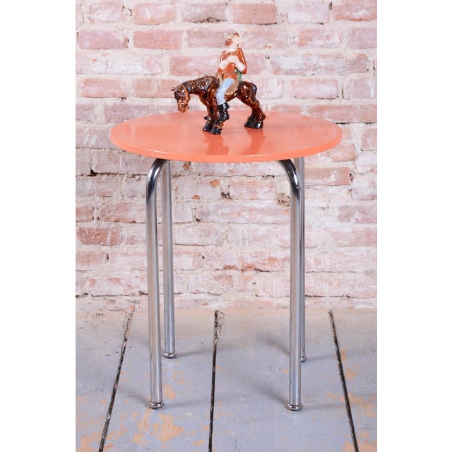 Bauhaus Table in Chrome-Plated Steel from Hynek Gottwald, Czech, 1930s For Sale - Image 6 of 9