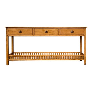 The Sterling Collection Maple Rustic European Sideboard For Sale