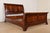 Late 20th Century Ethan Allen French Louis Philippe Flame Mahogany Queen Size Sleigh Bed For Sale - Image 5 of 11