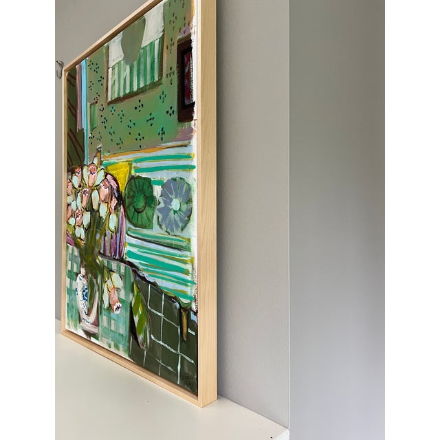 2020s "Daffodils" an Original Framed Painting by Shann Spishak For Sale - Image 5 of 7