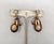 Vintage Signed Napier Goldtone Brown Moonglow Cumquat Drop Clip Earrings-2 Pieces For Sale - Image 12 of 12
