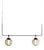Bai T Pendant Light in Bronze with Transparent Glass Diffuser by Neri & Hu for Parachilna For Sale
