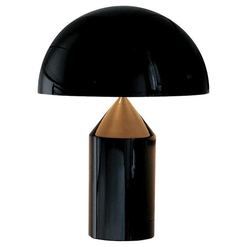 Large Atollo Table Lamp in Black Metal by Vico Magistretti for Oluce For Sale - Image 6 of 6