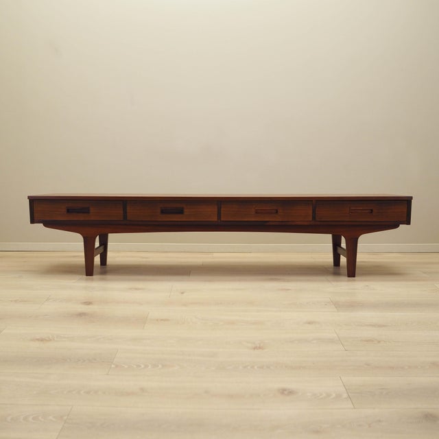 Danish Walnut Lowboard, 1970s For Sale - Image 9 of 9