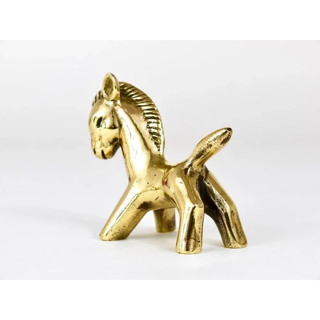 1950s Mid-Century Horse Brass Figurine by Walter Bosse for Herta Baller, Austria, 1950s For Sale - Image 5 of 11
