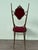 1960s Vintage Chiavari Chair in Brass and Velvet, 1960s For Sale - Image 5 of 17