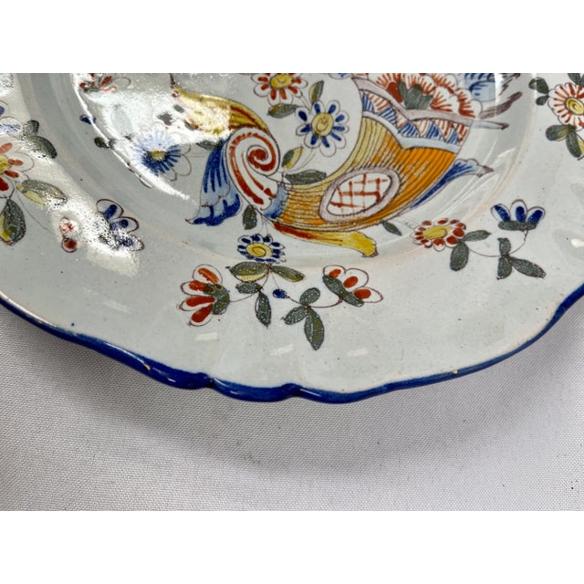 1800s Keller & Guerin Faience Floral Plates - a Pair For Sale In Dallas - Image 6 of 12