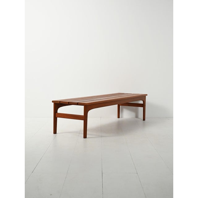 Kavalkad Bench by Yngvar Sandström for Säffle Möbelfabrik, 1960s For Sale - Image 3 of 10