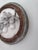 Paper Mache Fig Branch in Cartapesta Round Frame For Sale - Image 10 of 11