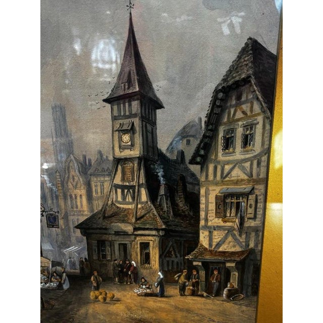 Charles James Keats, Bruges, Watercolour, Framed For Sale - Image 12 of 18