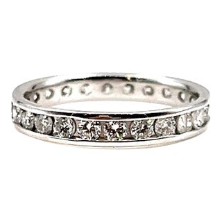 1.25 Ct Diamond Eternity Ring Size 6.5 For Sale