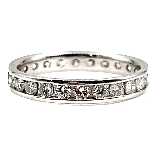 1.25 Ct Diamond Eternity Ring Size 6.5 For Sale