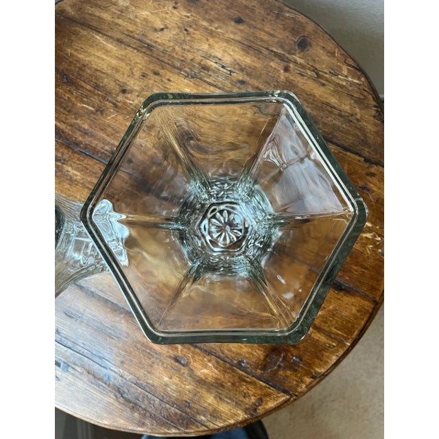 1970s Set of 2 Vintage Hoosier Glass Vases For Sale - Image 5 of 9