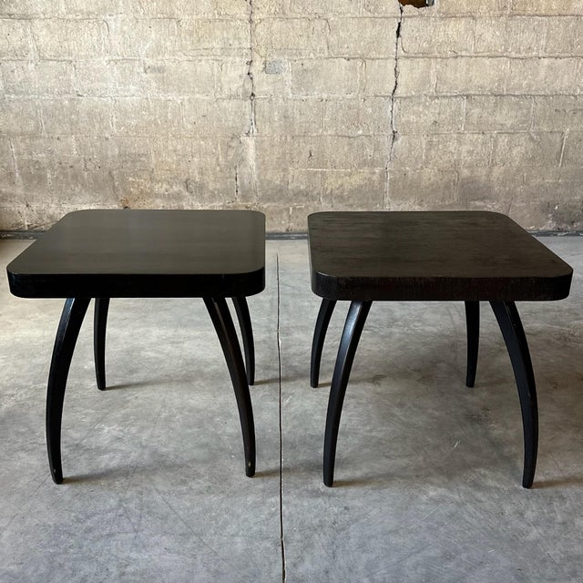 Mid-Century Modern Lacquered Jindrich Halabala 'Spider' Side Tables For Sale - Image 3 of 5