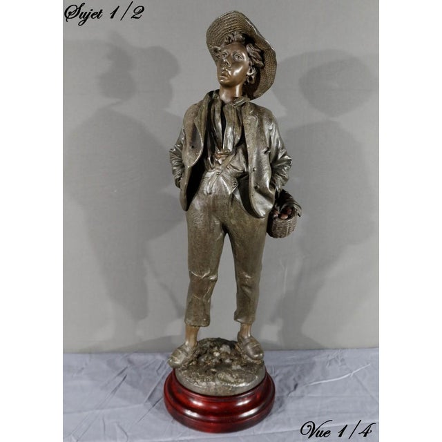 Henri Weiss, Male & Female Sculptures, Late 19th Century, Regula, Set of 2 For Sale - Image 5 of 18