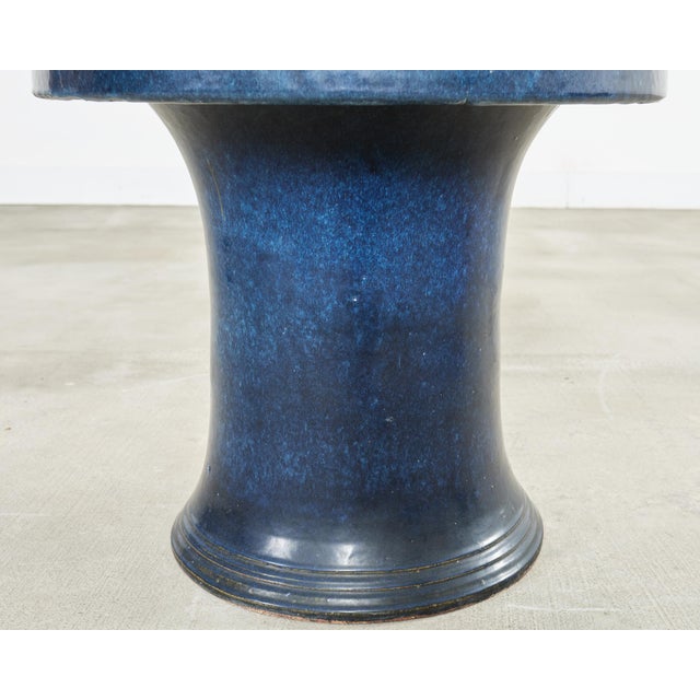 Ceramic Japanese Showa Ceramic Tea Garden Dining Table and Stools For Sale - Image 7 of 18