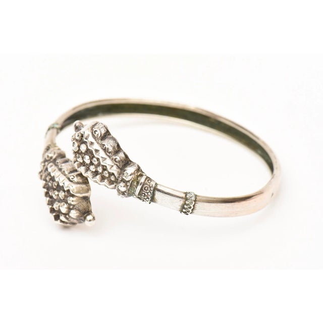 1950s Vintage Part Sterling Silver Wrap Beaded Bracelets Pair Of For Sale - Image 5 of 10