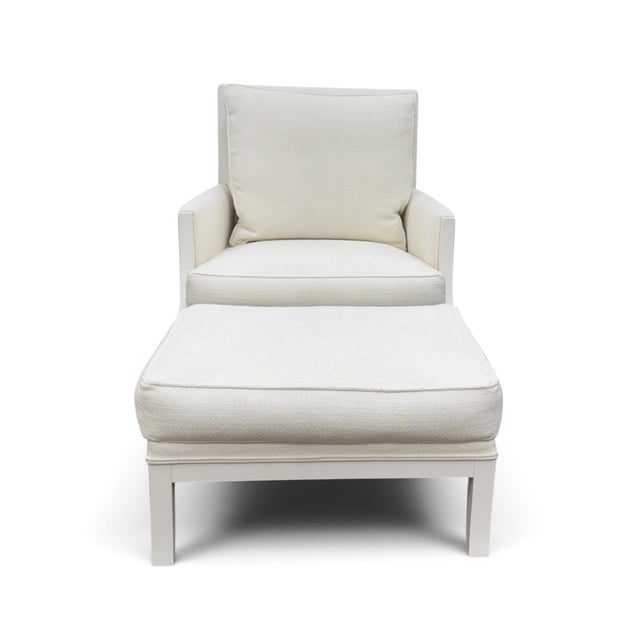 Ethan Allen Grayson Lounge Chair & Ottoman - 2 Piece Set For Sale In Miami - Image 6 of 18