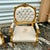French Style Velvet Chairs With Gold Leaf Details- Set of 2 For Sale In Miami - Image 6 of 8