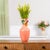 Bring sculptural beauty and garden-inspired charm into your home with this Embossed Floral Iron Vase. Featuring...