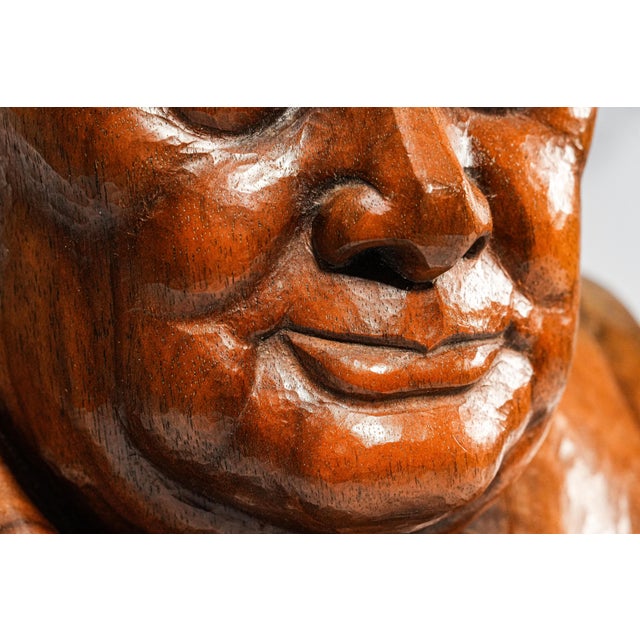 Nice Large Antique Winston Churchill Carved Wood Bust Statue Sculpture Home Decor For Sale In New York - Image 6 of 15