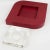 Red Dupre Lafon Style Red Leather and Crystal Cigar Ashtray Catchall Desk Tidy For Sale - Image 8 of 13