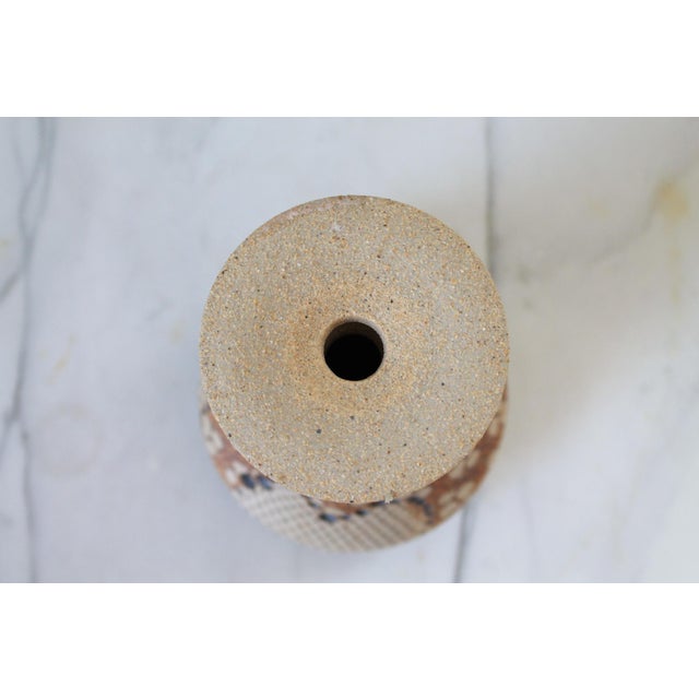 1990s Don McWhorter Studio Pottery Vessel or Vase Featuring Snakeskin Pattern For Sale - Image 5 of 7