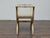 White French Neoclassical Style Curule Stool, Gilded Wood and Upholstered Seat For Sale - Image 8 of 12