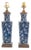 Chinese Blue & White Vases Mounted as Lamps, Pair For Sale