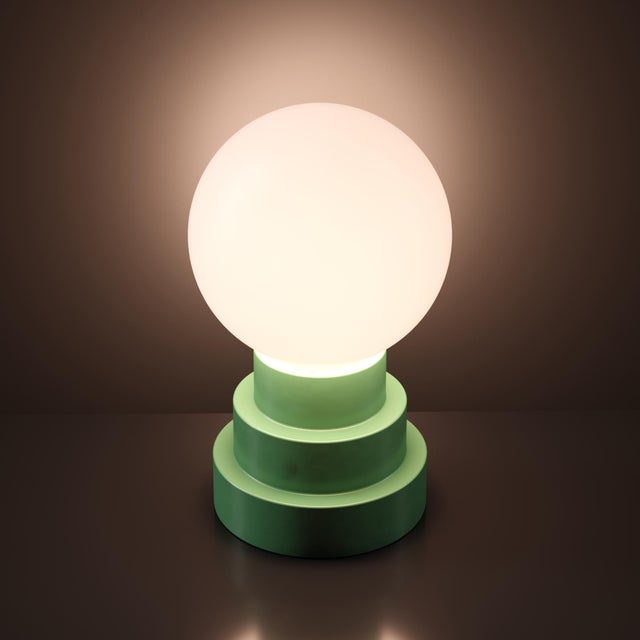 GLOBE Rechargeable Cordless LED Table Lamp, 3-Levels Brightness Touch Sensor Control, Moss For Sale - Image 9 of 14