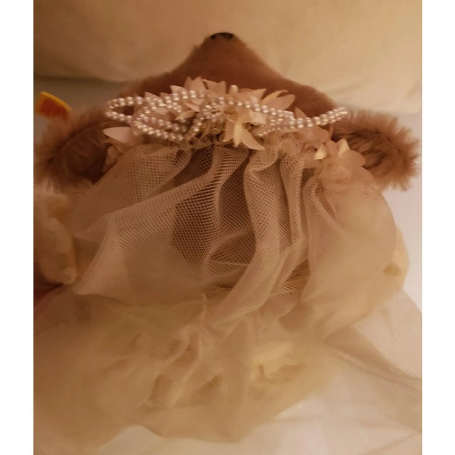 Tan Late 20th Century Steiff Collectible Teddy Bear-Bride For Sale - Image 8 of 10