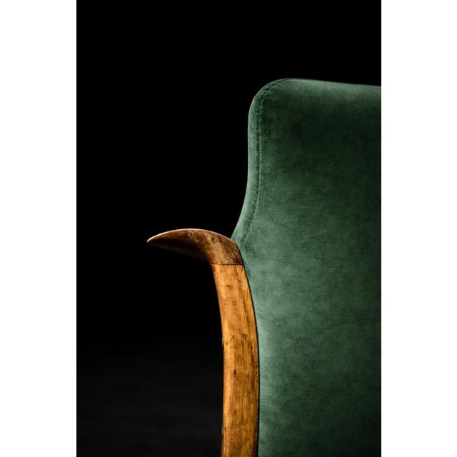 Vintage Norwegian Rosewood and Bottle Green Velour Sofa and Chair by Knut Sæter for Vatne Møbler, 1960s, Set of 2 For Sale - Image 18 of 18