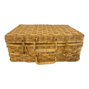 Late 20th Century Wicker Picnic Basket