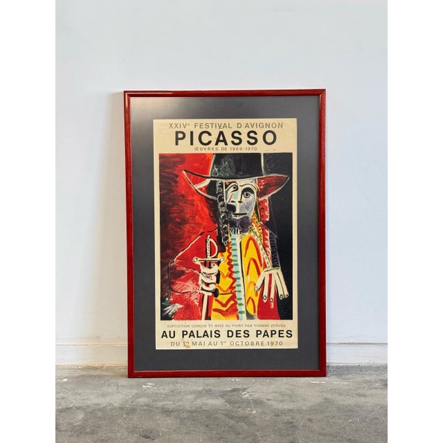 Red Vintage 1970s Expo Picasso Print For Sale - Image 8 of 12