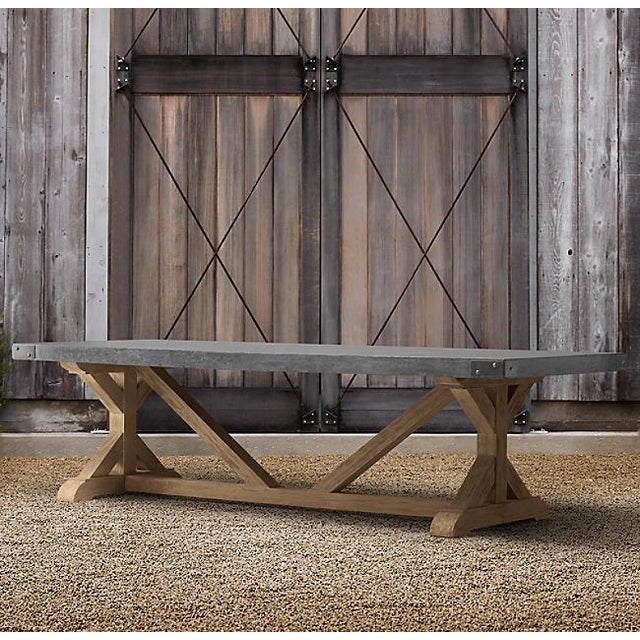 Restoration Hardware Concrete Dining Table Chairish